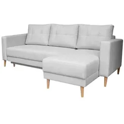 Exxpo by Gala Ecksofa mit Funktion Arte II Stoff Grau Elephant