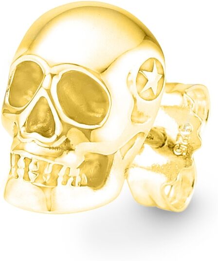 Single-Ohrstecker BRUNO BANANI "Schmuck Geschenk Silber 925 Ohrschmuck Ohrring Single Scull Totenkopf", gold (gelbgoldfarben), Ohrringe, Damen, Silber 925 (Sterlingsilber), Single-Ohrstecker