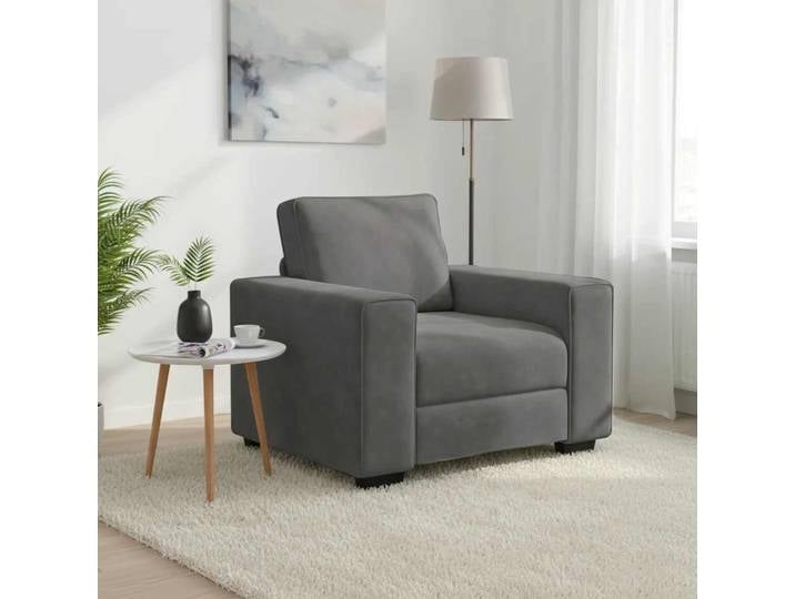 vidaXL Sessel Dunkelgrau 100x77x82 cm Samt