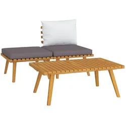vidaXL, Gartenlounge, Ralinberg (Mittelteil + Fussstütze + Tisch)