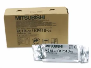 Videoprinterpapier Orginal Mitsubishi K61 B ( 1 Rolle) 110 mm x 20 mtr. Standard Papier K-61B