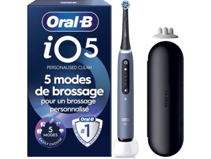 Oral-B - Brosse À Dents Électrique Io5s Series Ocean Blue