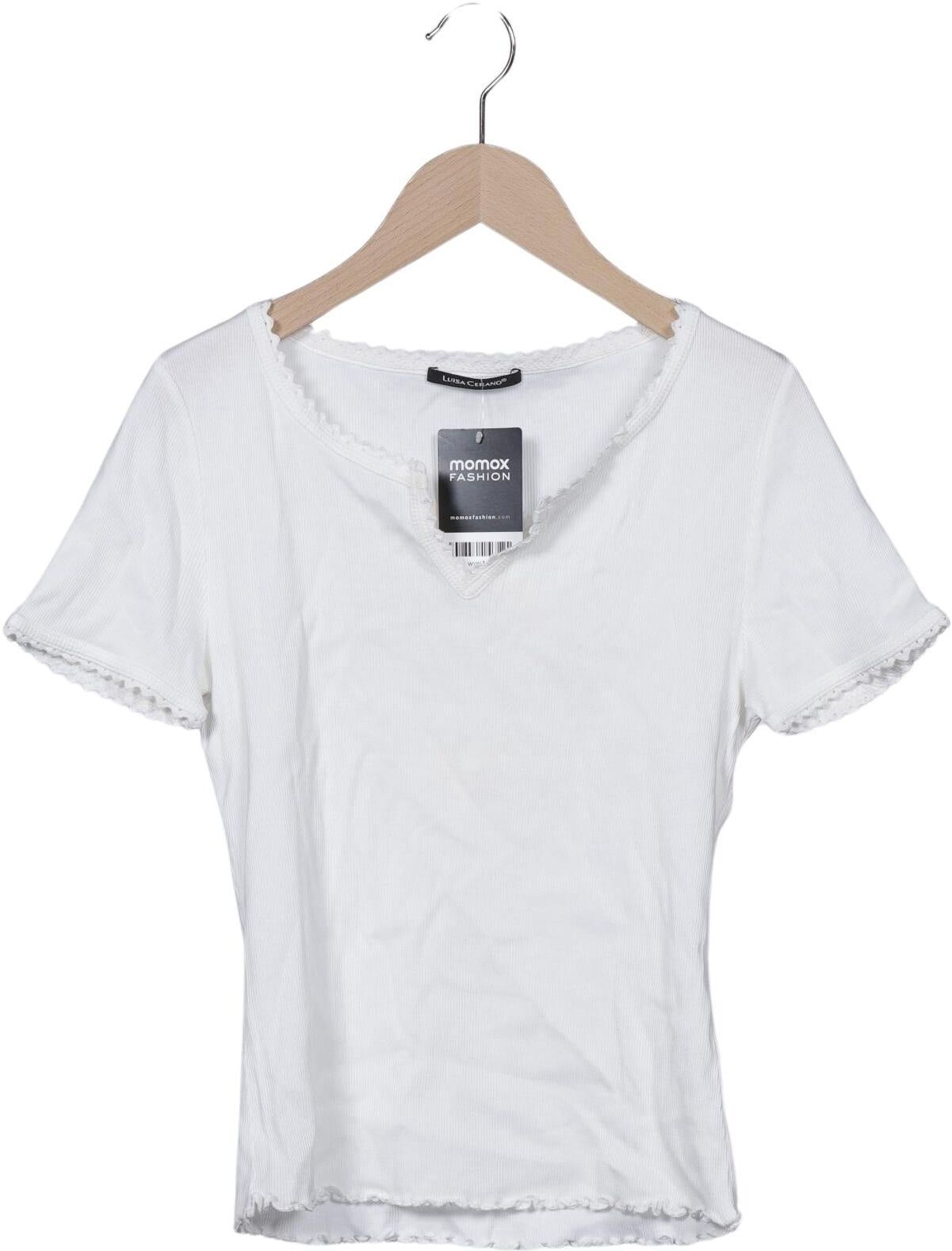 Luisa Cerano Damen T-Shirt, Weiß, Gr. Xxs, Baumwolle - Second Hand