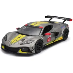 Bburago 18-28024 - Modellauto - Chevrolet Corvette C8R '20 (grau, Maßstab 1:24)