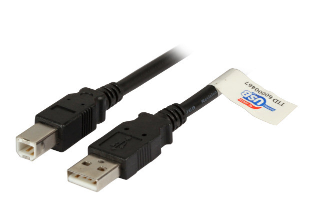 EFB Elektronik Premium USB-kabel met USB Type B mannelijke aansluiting
