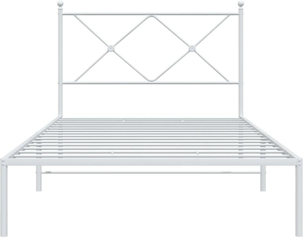Brambly Cottage Corrstown Metal Bed White Small Single (2'6)