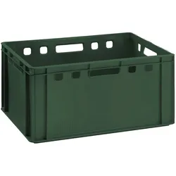 BURI Fleischkiste E3 grün 60x40 Lagerkiste Eurobox lebensmittelecht robust, stapelbar E3 Grün 1 Stück