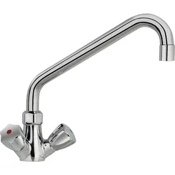 Zweigriff-Spültischmischer KWC Gastro Profiküche Schwenkauslauf Ausladung 300 mm chrom