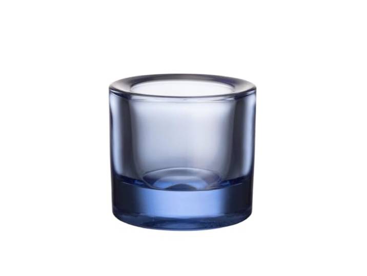 Iittala Kivi 1076155 Photophore en Verre Aqua 60 mm Design scandinave Décoration intemporelle