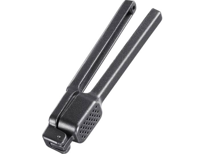 Westmark Knoflookpers - zwart - metaal - 15 cm - koken / keuken gerei - extra zware kwaliteit