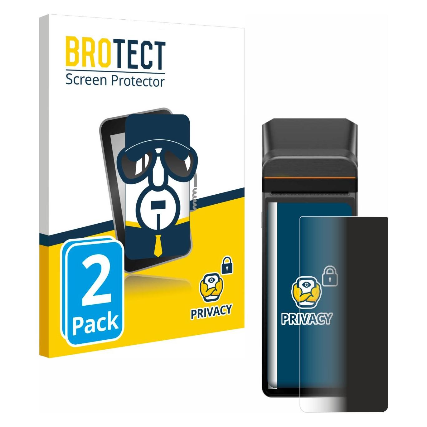 Brotect Sichtschutzfolie für Sunmi V3H Anti-Spy Privacy Folie Blaulicht-Schutz (4360369)