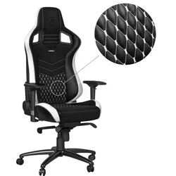 NBL-RL-EPC-001 - noblechairs EPIC Echtleder Gaming Stuhl - schwarz/weiß/rot
