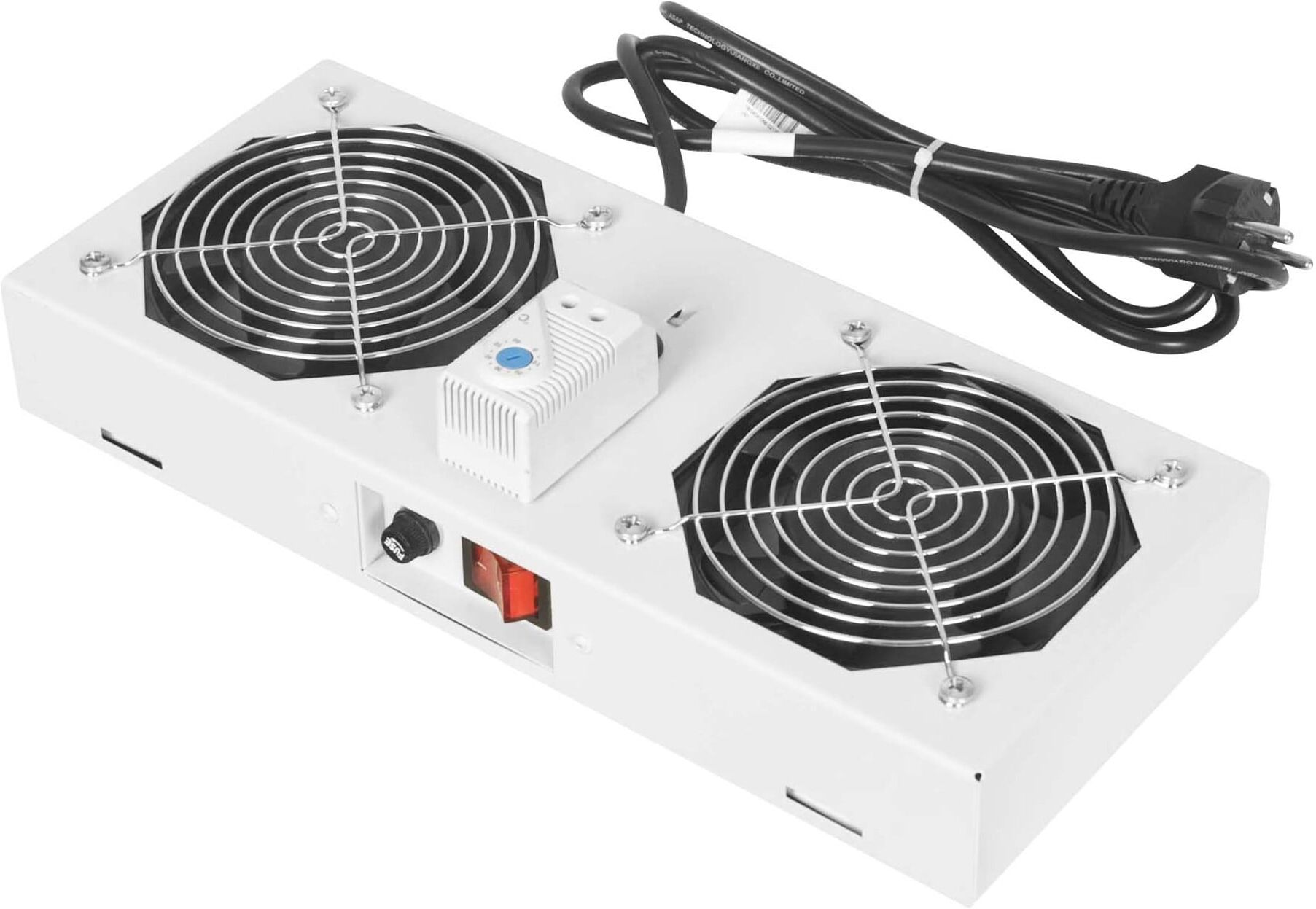 Digitus 19" Deckellüfter inkl.Thermostat DN-19 FAN-2-WM-T)