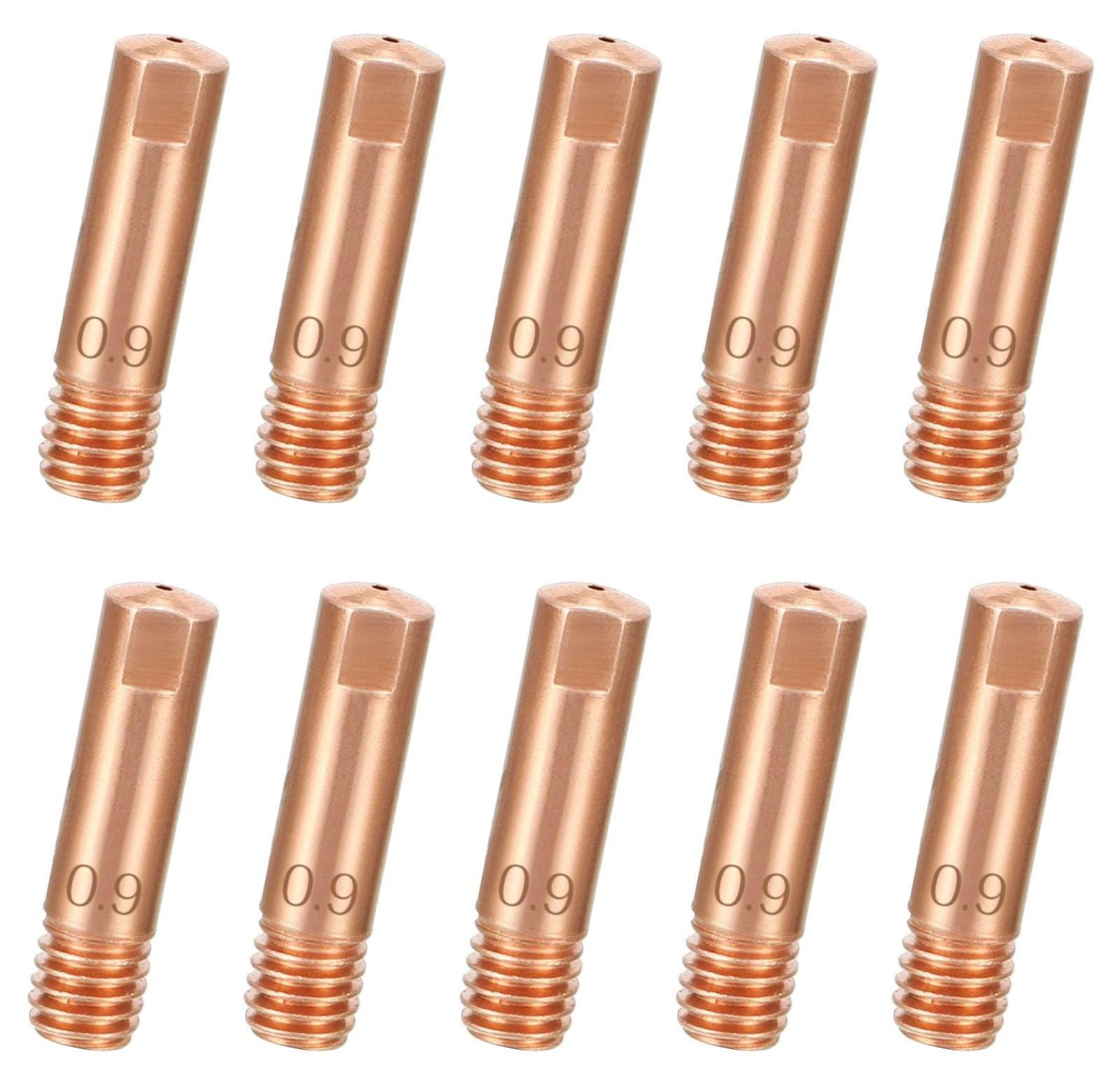 Selius 10 stuks lasmondstuk voor Mig met 0,9 mm contactpunt