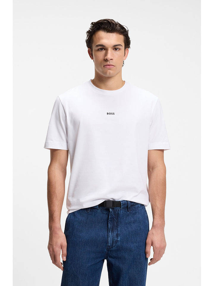 BOSS Shirt "TChup" in Weiß - S