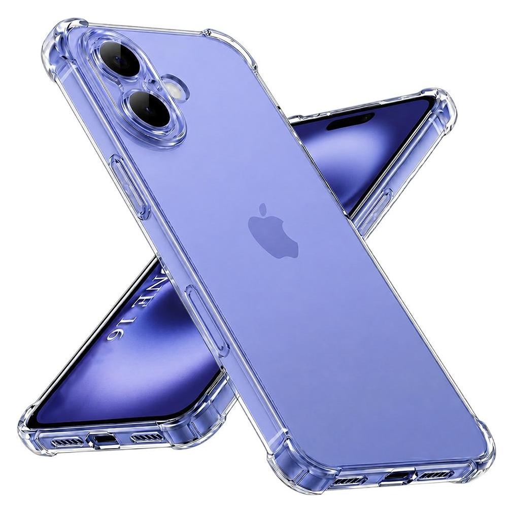 Techsuit - Shockproof Clear Silicone - iPhone 16 - Clear (Apple iPhone 16) (56365519)
