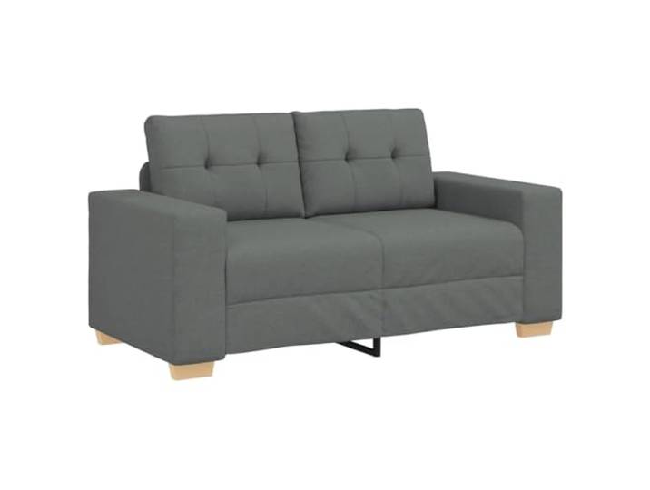 vidaXL Zweisitzer-Sofa Dunkelgrau 160x77x82 cm Stoff