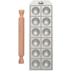 Marcato Ravioli-Form Rund, Zubehör Küchengeräte, Grau