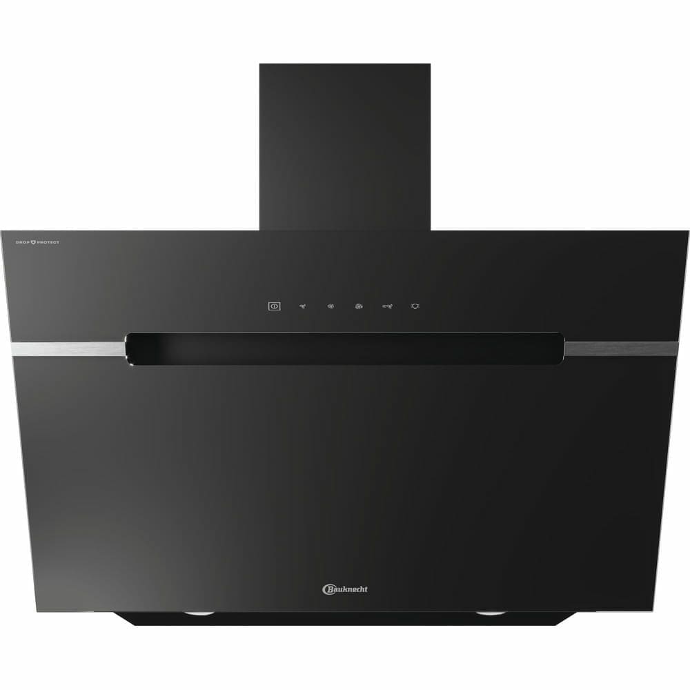 Bauknecht BHVS91F LTDPK Abluft/Umluft Dunstabzugshaube/Esse Wand 90 cm (Schwarz) 4011577866131