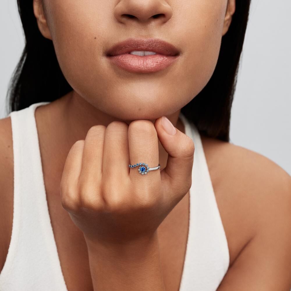 Pandora Disney Vaiana Meereswelle Ring aus Silber, Zirkonia silber