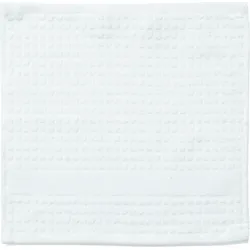 Juna Check Handtuch für Gesicht 30 x 30 cm weiß