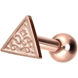 Titan Ohrpiercing mit Innengewinde DREIECK