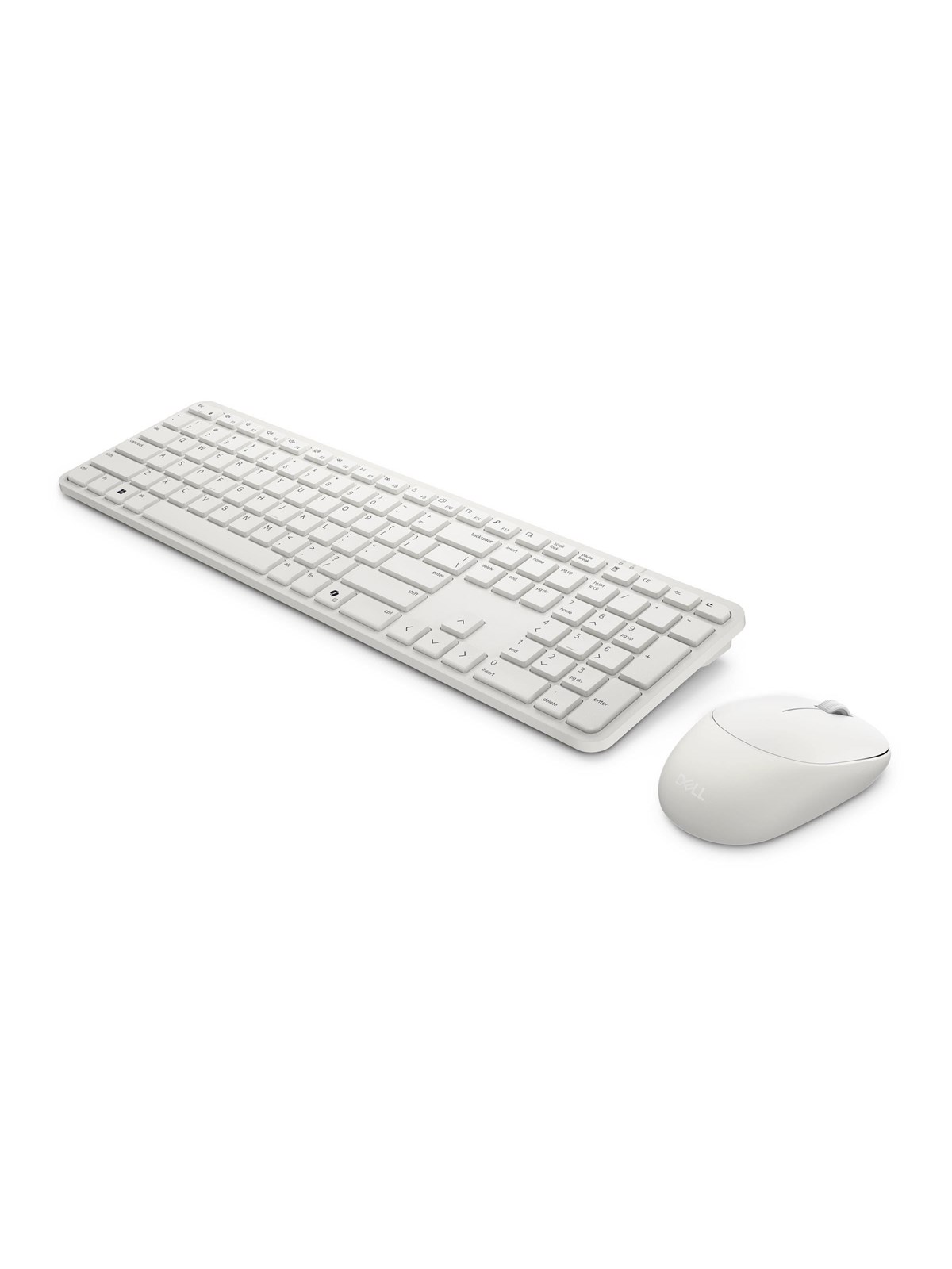 Dell Pro 5 KM526 - keyboard and mouse set - QWERTY - US International - light ash Input Device - Tastatur & Maus Set - Universal - Weiss