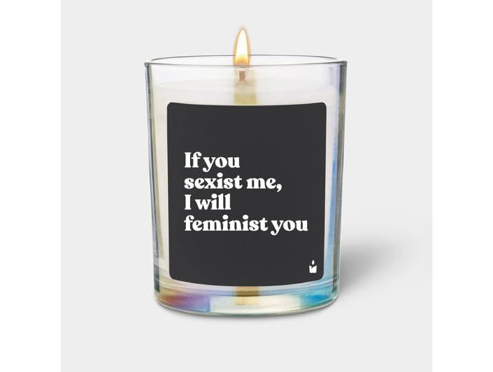 Duftkerze Rainbow Woody If you sexist me, I will feminist you