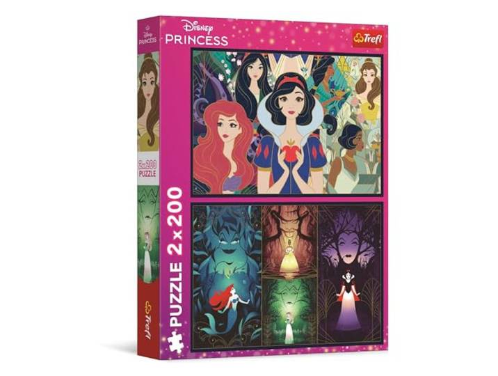 Trefl - Puzzels 2x200 Stukjes, Betoverende prinsessen, Disney Princess