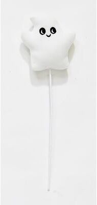Worth Imports "4"" Halloween Ghost on a 8"" Floral Pick, Set of 6"