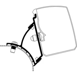 Thule Omnistor 3200 Fixed Markisenadapter VW T5 / T6 Festmontage Linksverkehr