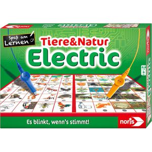 Noris Lernspiel 606013722, Tiere und Natur Electric, ab 6 Jahre, 1-4 Spieler