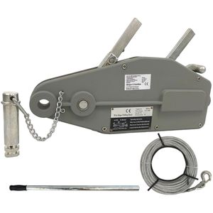 Berger&Schröter Seilwinde 60319, Endlos-Seilzug, 800kg max. Zugkraft, Stahlseil 20m