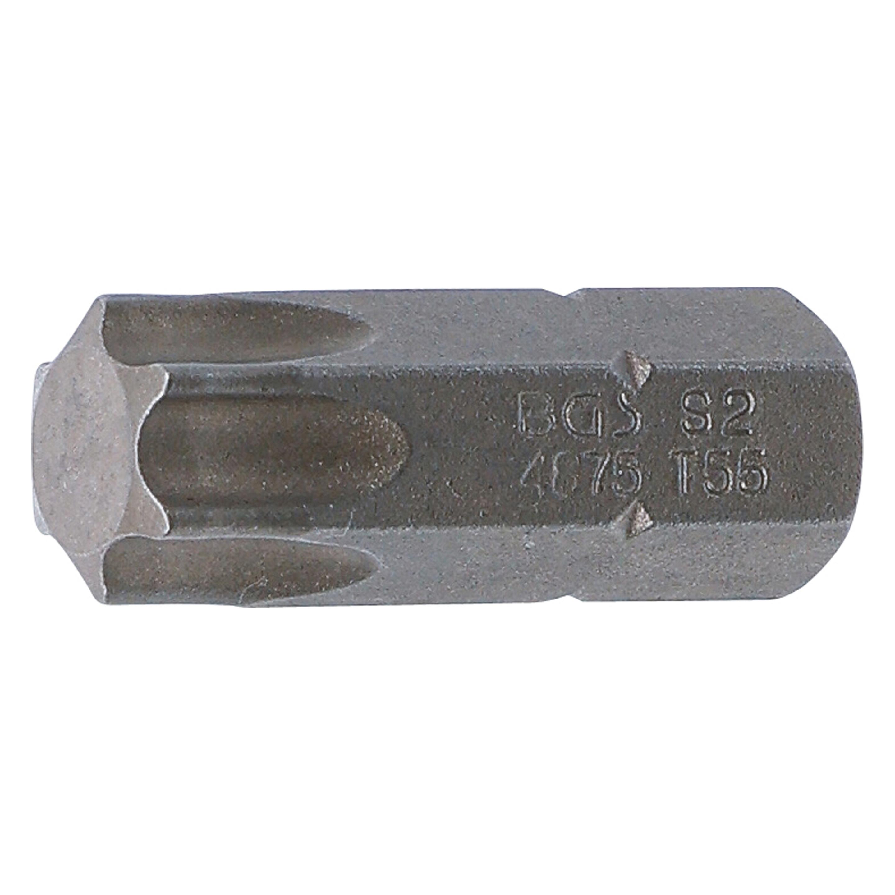 BGS Bit Antrieb Aussensechskant 10 mm (3/8") T-Profil (für Torx) T55 (4875)