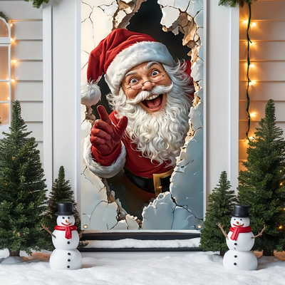 Lush Living Finds Christmas & New Year Holiday Santa Door Banner, Room Wall Decor Christmas & New Year Holiday Santa Door Banner, Room Wall Decor