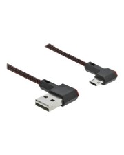 Delock Dual Easy USB 2.0 Kabel A St. auf micro B St gew. m Digital/Daten 2 m (85273)