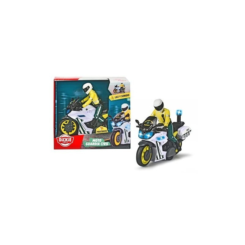Dickie Toys Politie motorfiets, 17 cm