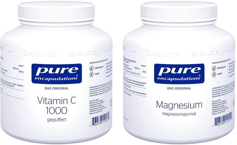 Pure Encapsulations Magnesiumglycinat + Vitamin C1000 gepuffert 1Pck