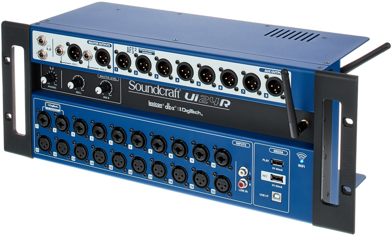 Soundcraft Ui24R Thon Case Bundle nero