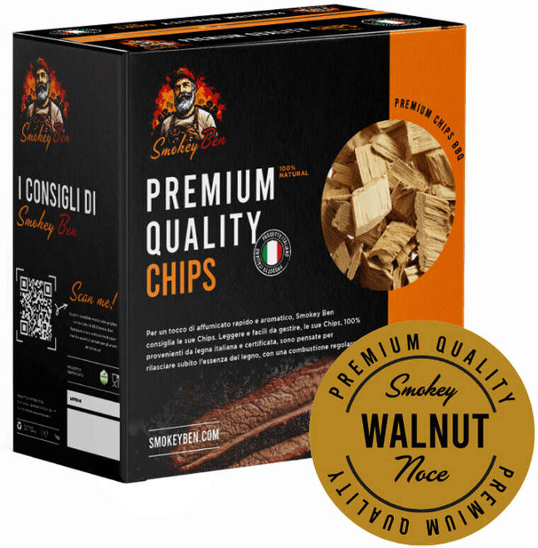Smokey Ben Chips di Noce per affumicatura (750 gr)