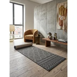 Läufer Pflegeleicht Anthrazit 80x150 cm - ESERA   Kadima Design