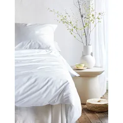 Bettwäsche IRISETTE "Premium Satin Bettwäsche Paris", weiß, B/L: 240cm x 220cm, 1 Stk., 2 Stk., Mako-Satin, B/L: 80cm x 80cm, 3, Mako-Satin, Obermaterial: 100% Baumwolle, Bettwäsche, Bettwäsche, Hochwertige Premium Bettwäsche