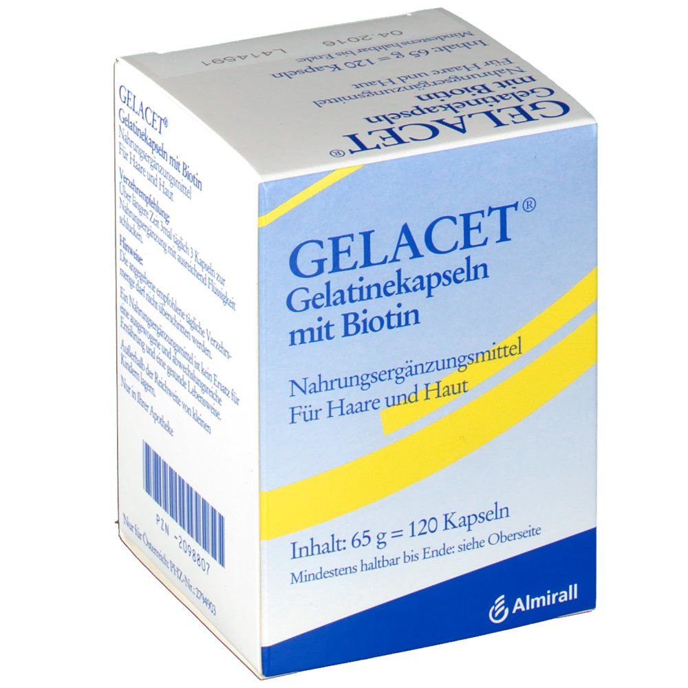 Gelacet Gelatinekapseln mit Biotin 120 St Kapseln