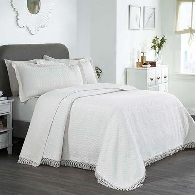 Superior Remi Fringe Cotton Blend Coverlet/Bedspread/Quilt