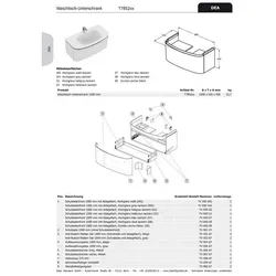 Ideal Standard Wandbefestigung DEA, TV06067 TV06067