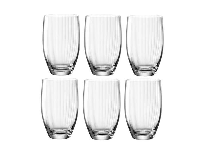 Longdrinkglas LEONARDO Leonardo Poesia 460 m , transparent, B:8cm H:12,5cm Ø:7,4cm, Kristallglas, Trinkgefässe, Longdrinkglas