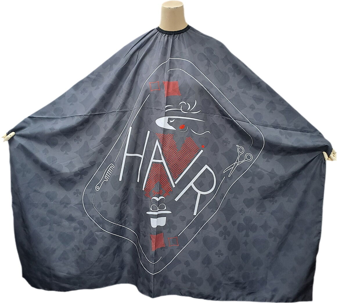 Superior Haarschneideumhang "Poker Design"