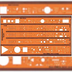 Standardgraph Schablone Euro-Elektro International gültige Schaltzeichen