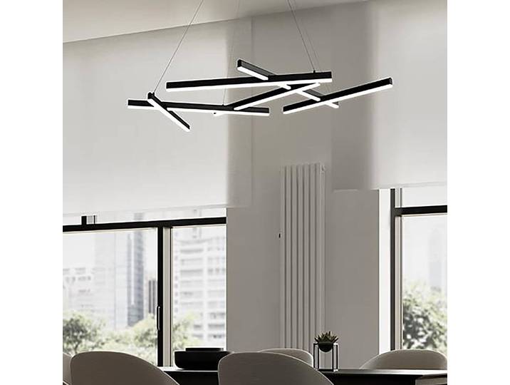 Suspension LED Line - Type C 66 x 120 x 101cm Noir Aluminium LED Module LED