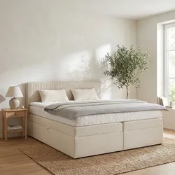 Boxspringbett Rossa in Beige ca. 160x200cm